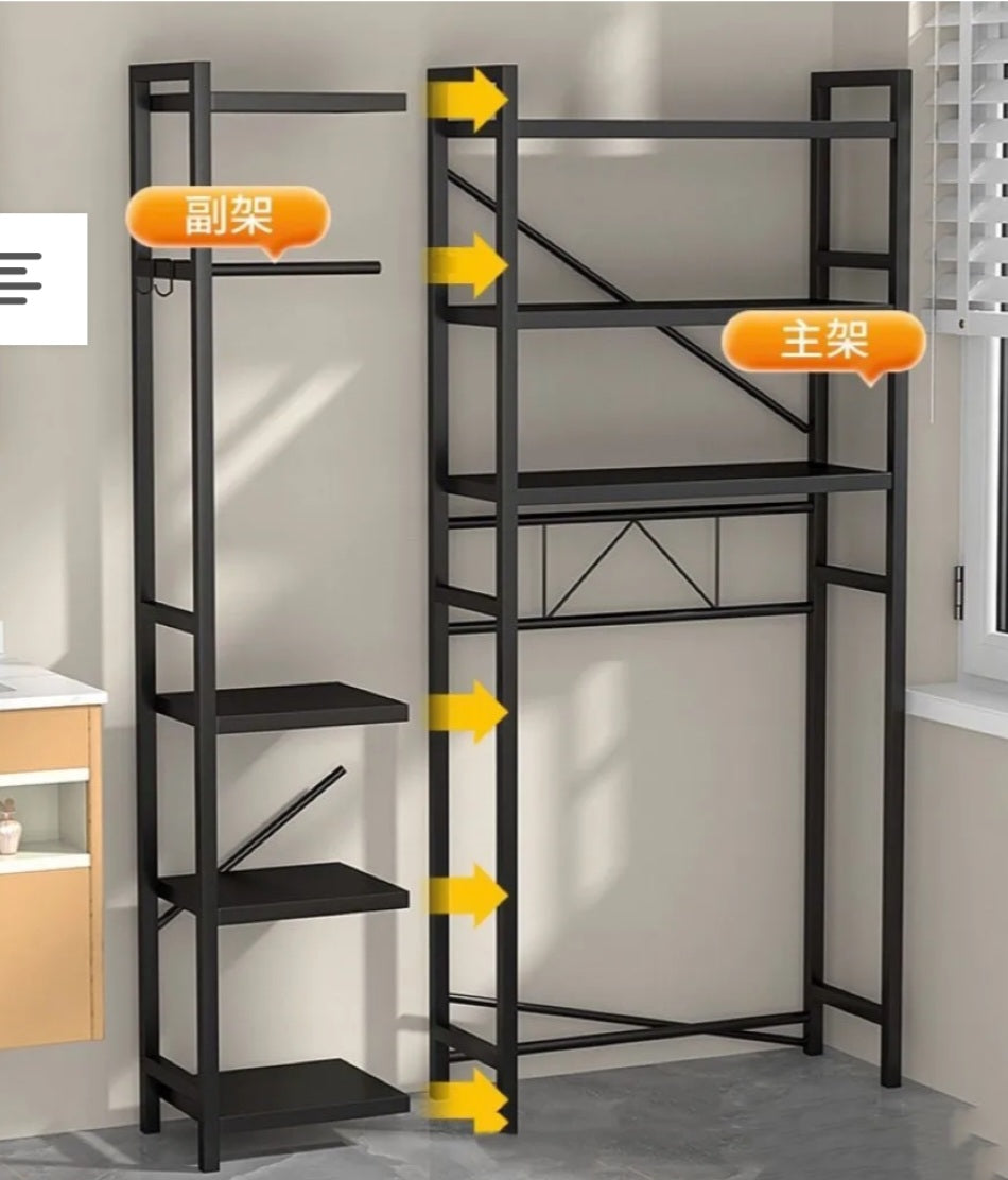 Heavy duty metal washing machine rack