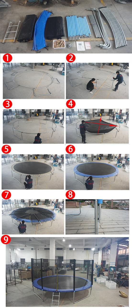 14 FT Trampoline with Safety Enclosure Net