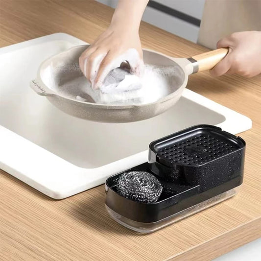 2 in 1 soap pump and sponge