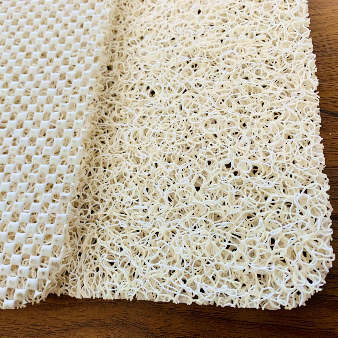 Loofah bath mat with drainage easy to clean and washable for bathroom