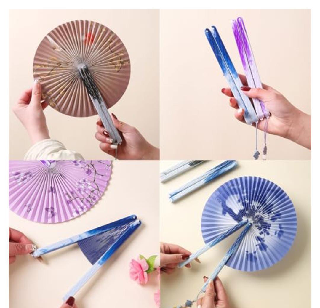 Round Foldable Fans