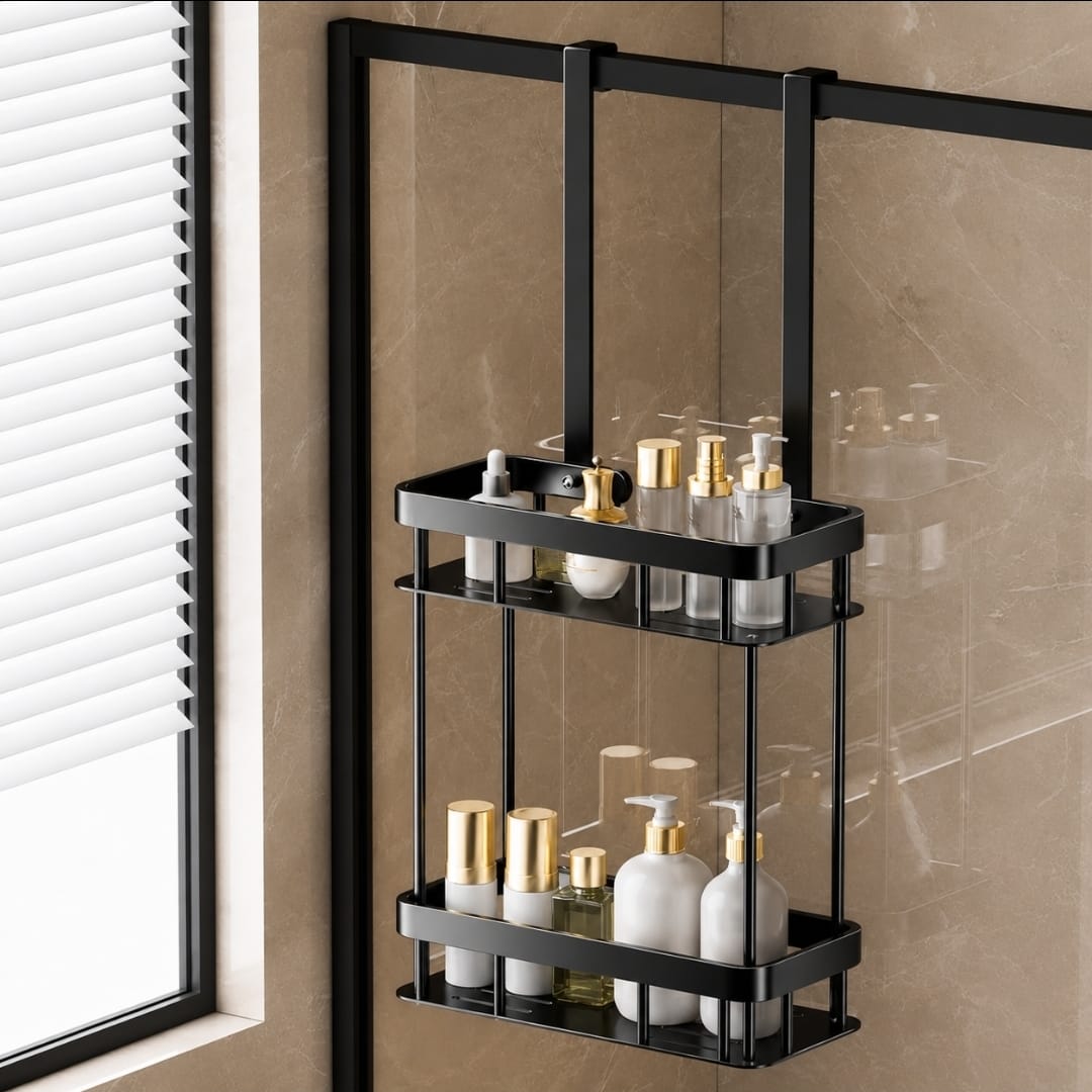 Bathroom Door Hanging Storage Rack