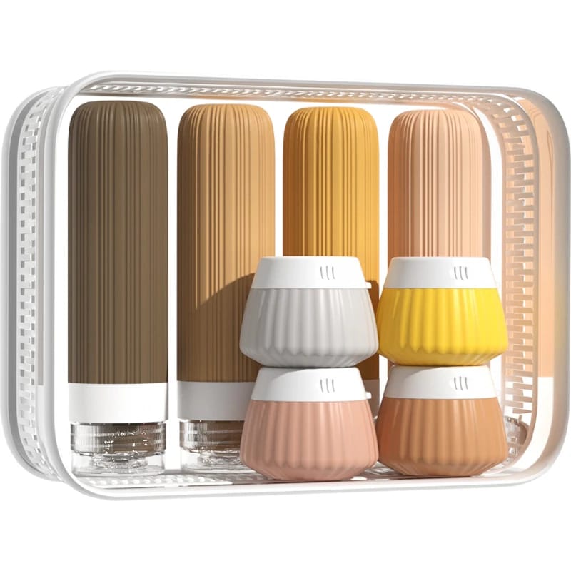 Big capacity colorful travel lotion bottles with cream bottles