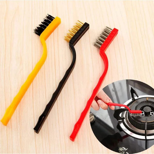 3pc Hard Bristle Crevice Cleaning brush