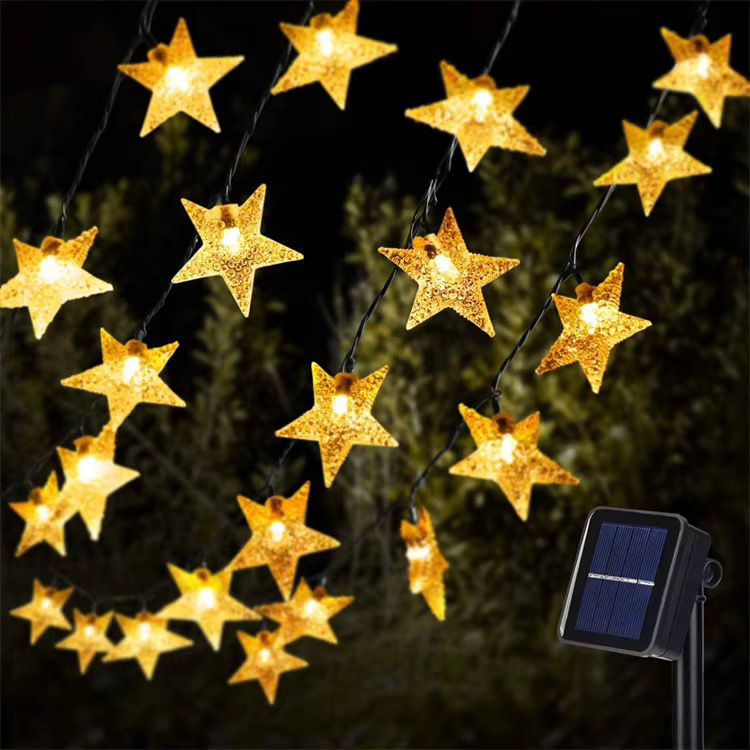 Solar Powered Outdoor Star Fairy Lights – 12M, 100 Stars Christmas