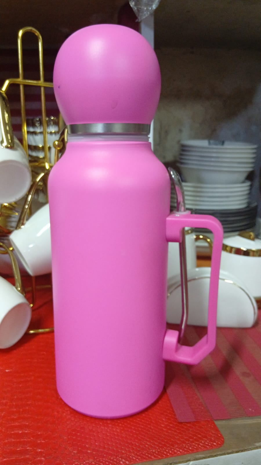 Exquisite Flask With Cup and Spoon
