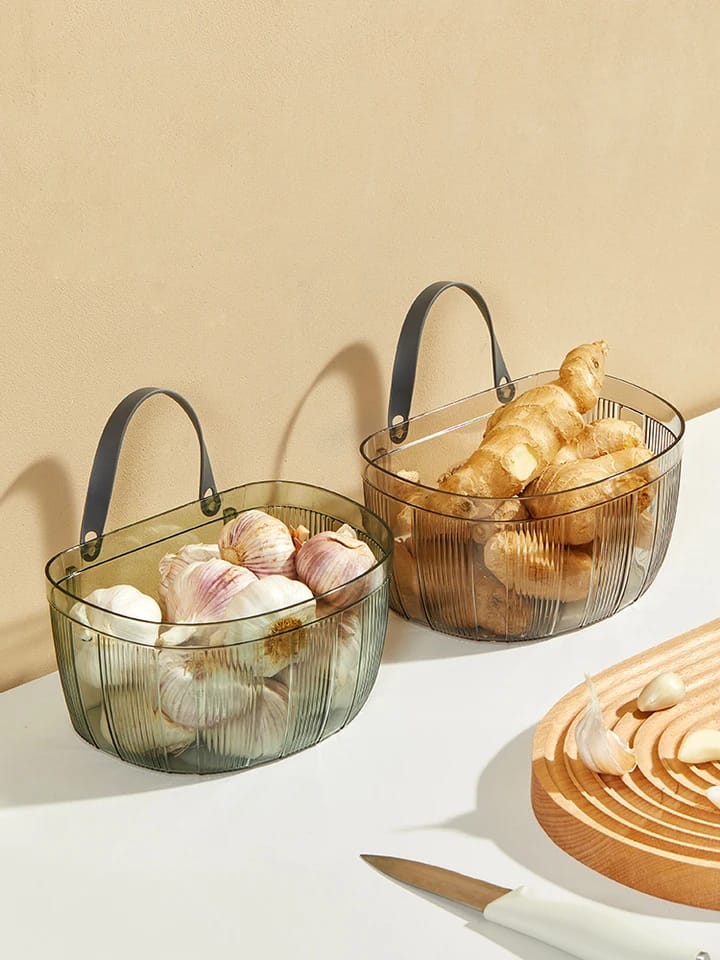 Large Capacity Wall-mounted Storage Basket Onion Garlic Kitchen Office Bathroom  Storage Basket