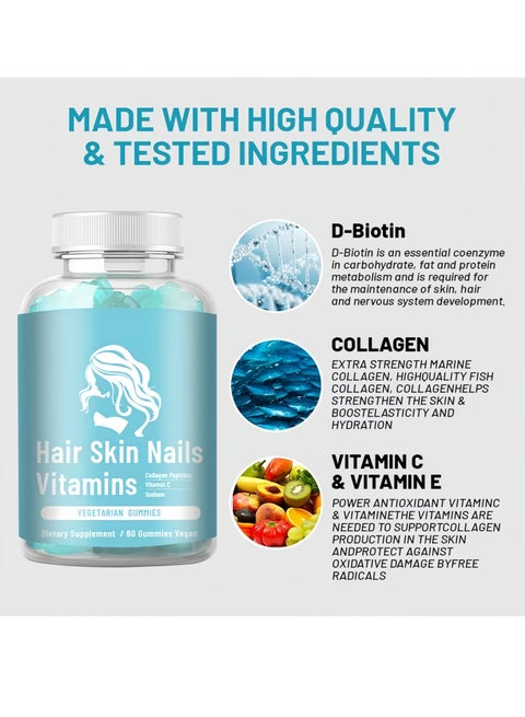Daynee Hair, Skin & Nails Vitamin Gummies