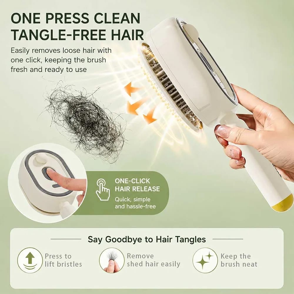 3 in 1 RECHARGEABLE MIST DETANGLING GROOMING BRUSH